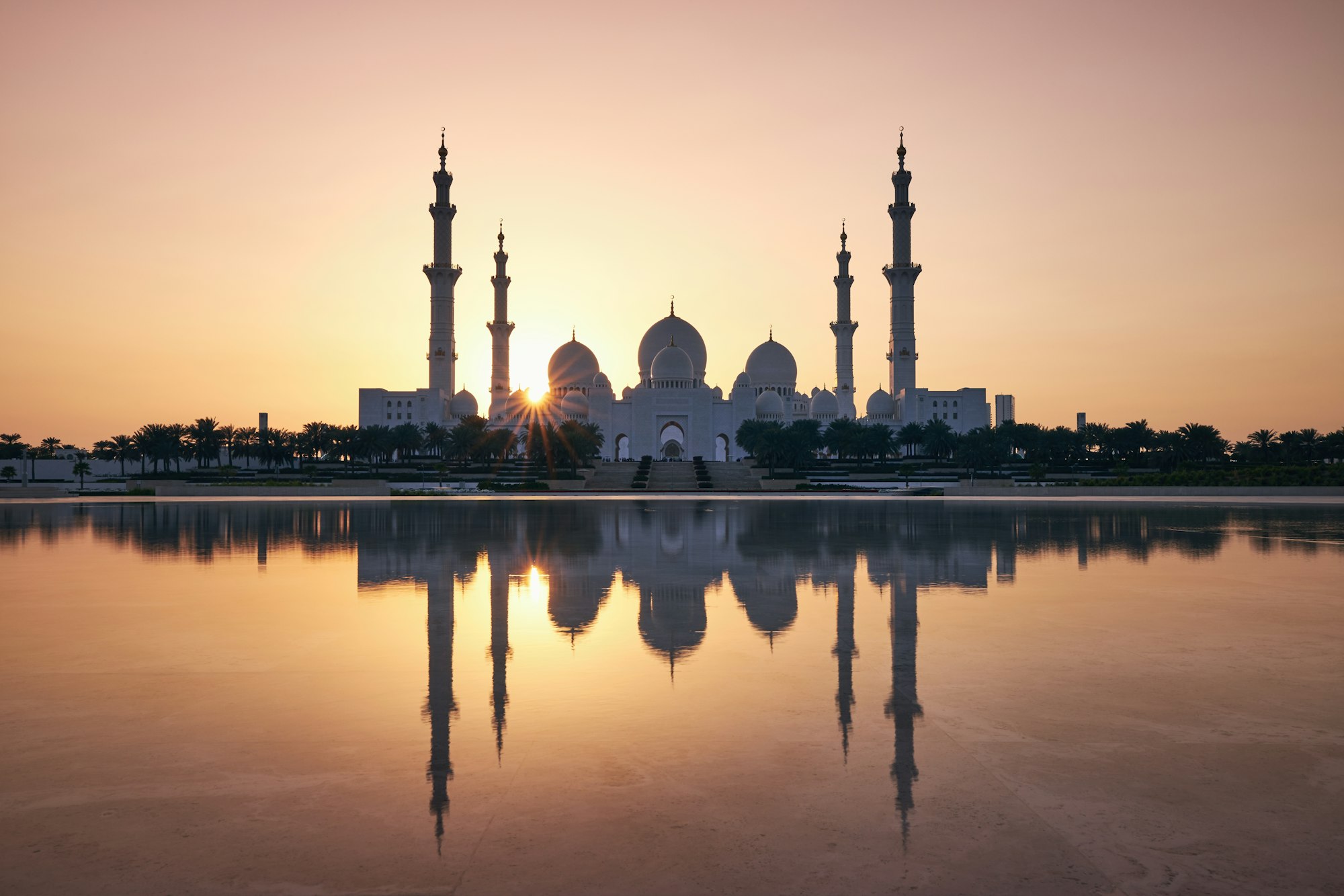 Abu Dhabi at sunset